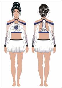 Ingrosso personalizzato manica lunga Elite Cheerleading uniformi <span class=keywords><strong>in</strong></span> costumi di danza nera per cheerleader ragazze Performance di danza usura - Product Image 4