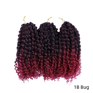 <span class=keywords><strong>Extension</strong></span> per capelli sintetici a treccia all'uncinetto Spring Twist da 10 pollici, effetto ombré, per acconciature <span class=keywords><strong>afro</strong></span> voluminose - Product Image 1