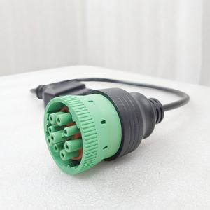 Benutzer definierte J1939 Green Typ <span class=keywords><strong>2</strong></span> Stecker 9-polig bis 16-polig OBD2-Buchse 16-poliger Adapter kabelst ecker für Diagnose und Daten kommunikation - Product Image 3