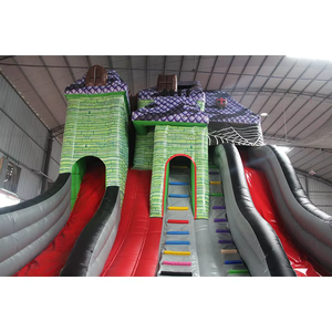 Casa <span class=keywords><strong>embrujada</strong></span> grande de fabricante superior, diseño de mansión espeluznante inflable, tobogán grande inflable, alquiler de fiestas y uso multievento - Product Image 4
