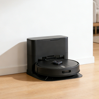 Aspirateur robot intelligent à vidage automatique, navigation laser, lavage à sec, intelligent, pour hôtel, maison, tapis, poils d'animaux