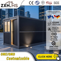 Casa Contenedor Plegable de 40 pies, 5 Dormitorios, 3 Baños, Villa Prefabricada de Lujo, Construcción Modular, Energía Solar, OEM China