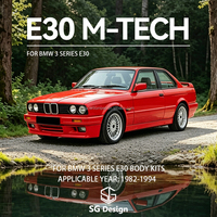 Accesorios de Modificación Exterior para Automóviles, Kit de Carrocería E30 M Tech para BMW Serie 3 E30 325i 1984-1990