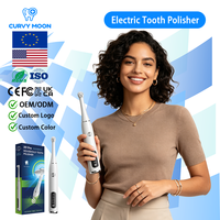CURVY MOON Nouveau Polisseur Dentaire Électrique Rechargeable pour Usage Domestique, Appareil de Blanchiment des Dents, Élimine le Tartre et la Plaque Dentaire