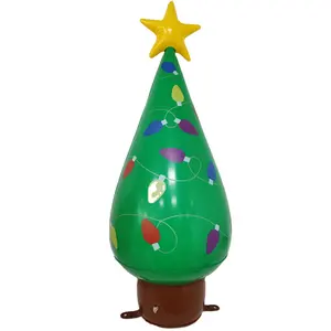 Factory Sale Large Christmas Tree With LED Light Inflatable Xmas Tree Holiday Outdoor Yard Lawn Decoration