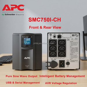 Schneider <span class=keywords><strong>APC</strong></span> SMC750I-CH Onduleur intelligent monophasé 750VA/500W avec batterie au plomb-acide et stabilisation AVR pour ordinateurs de bureau - Product Image 6