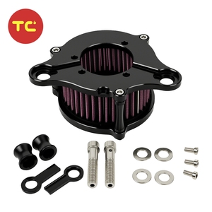 Filtre à Air de Moto avec Fixation Artisanat CNC Noir Chrome pour <span class=keywords><strong>Harley</strong></span> <span class=keywords><strong>Davidson</strong></span> Sportster XL883/1200x48 2004-2014 <span class=keywords><strong>Scooter</strong></span> - Product Image 1