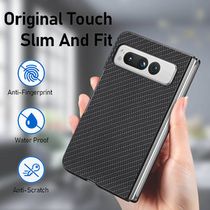 Original 2-in-1 Slim and Fit <strong>Fiber</strong> Pattern Phone Case for <strong>Google</strong> Pixel Fold PC Mobile Cover - Product Image 4