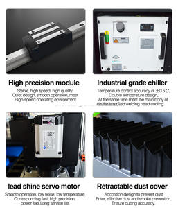 Nouvelle découpeuse <span class=keywords><strong>laser</strong></span> à fibre CNC industrielle 3000W, portique, tôle métallique, épaisseur 0,5-3 mm, contrôle AI/DXF/BMP, gestion des fichiers LAS - Product Image 5