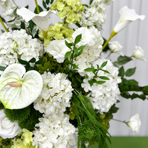 Ramo de Flores Artificiales de Seda Realistas Estilo Jardín Campestre, Decoración Floral Artificial para Bodas al Aire Libre - Product Image 3