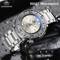Jam Tangan Otomatis Custom Dial Logo OEM Suplai Massal Jepang NH35 Bezel Baja Safir BGW9 Luminous Tahan Air 300M untuk Pria