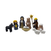 Nouvelle Décoration de Bureau Scène de Nativité de Noël Imprimée en 3D FDM Fabriquée en Chine, Modèle 26-8.6