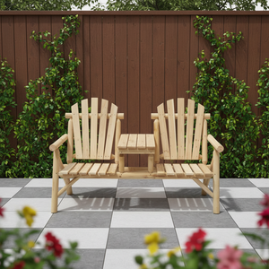 <span class=keywords><strong>Banc</strong></span> <span class=keywords><strong>de</strong></span> <span class=keywords><strong>jardin</strong></span> moderne <span class=keywords><strong>en</strong></span> cèdre DISHI, chaise Tête-à-Tête <span class=keywords><strong>en</strong></span> bois naturel pour terrasse extérieure et véranda intérieure - Product Image 2