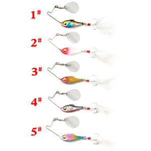 Leurres de pêche paillettes rotatives <span class=keywords><strong>lancer</strong></span> lointain naufrage avec bruit 10g/15g/20g basse bouche leurres de pêche - Product Image 6