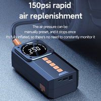 Démarreur de Voiture Puissant et Polyvalent : Batterie Externe, Pompe à Air Intégrée, Éclairage LED et Recharge USB