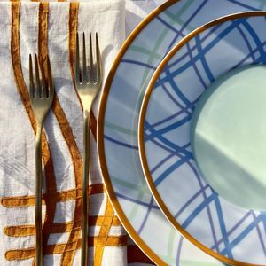 Plato de cerámica redondo con diseño de calcomanía de logotipo personalizable, plato de boda moderno europeo, platos al por mayor para restaurante - Product Image 3