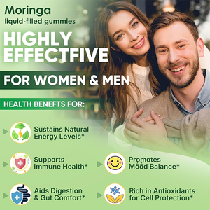 Rosebest Gummies Superalimentaires Personnalisés Sans Sucre 13-en-1 Force Maximale 100% Pur Biologique 1000mg Extrait de Feuille de Moringa - Product Image 3