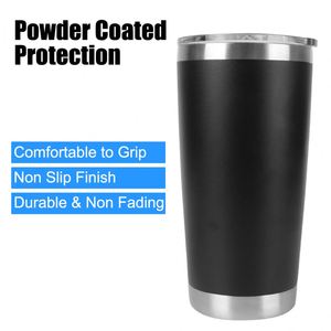 20oz Stainless Steel Thermal Water Bottle Mug Classic Design Insulated Leakproof Beer <b>Cups</b> with Lids for Travel - Product Image 2