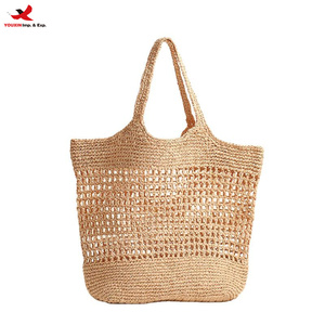 Bolso de <span class=keywords><strong>Playa</strong></span> Portátil de Mimbre Tejido a Mano, Ecológico y Duradero, Esencial para el Verano, para Mujer, RTS, Pedidos Mixtos al por Mayor - Product Image 1