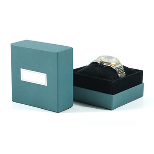 Caja de embalaje de reloj personalizada caja de regalo elegante de papel con tapa diseño de lujo almohada de esponja insertar caja de reloj y pulsera simple - Product Image 2