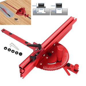 Gauge Fence With Track Stop Sawing Assembly Angle Ruler for Table Saw <b>Router</b> <b>Woodworking</b> Tools DIY Aluminum Material - Product Image 5