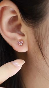 Ensemble de bijoux fins en or 18 carats Xinfly pour femmes, bracelet et boucles d'oreilles en saphir rose et blanc naturel, élégant pour les soirées - Product Image 5
