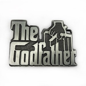 Vente en gros de boucles de ceinture vintage en alliage de zinc parrain lettre film boucle de ceinture western cowboy accessoires pour hommes - Product Image 1