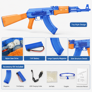 Venta al por mayor <span class=keywords><strong>de</strong></span> nueva llegada: Pistola <span class=keywords><strong>de</strong></span> juguete AK47 <span class=keywords><strong>de</strong></span> aleación para exteriores con balas <span class=keywords><strong>de</strong></span> <span class=keywords><strong>gel</strong></span>, pistola <span class=keywords><strong>de</strong></span> agua, pistola <span class=keywords><strong>de</strong></span> <span class=keywords><strong>gel</strong></span> a granel para adultos, pistola Splat - Product Image 2