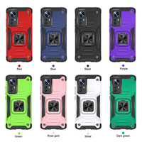 PC + TPU Hybrid Tough Cover Kickstand Ring Phone Case pour Xiaomi 12 pour Redmi 10C Mobile Phone Bracket Case