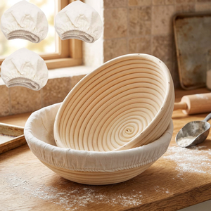 Cestas de Ratán para Fermentación Artesanal de Pan de Levadura, Kit de Herramientas para Hornear Pan y Repostería, Ecológico - Product Image 4