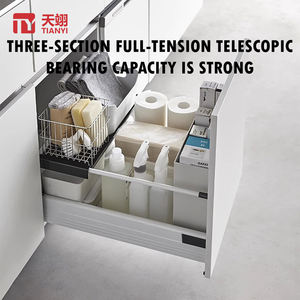 Высококачественная система мягкого закрытого ящика с регулируемой боковой планкой и буферной направляющей, Прямая поставка с завода для кухни - Product Image 5