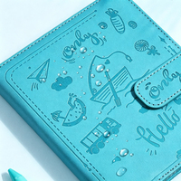 Carnet à couverture rigide personnalisable avec logo, en cuir PU gaufré et tissu, 100 feuilles, formats A5, A6, A7, fermeture magnétique, cadeau