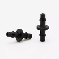 Raccord d'irrigation goutte à goutte, coupleur droit à double barbette pour tuyau d'irrigation micro 4/7 mm