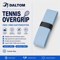 Surgrip de tennis ultra-fin et durable pour raquette de badminton, absorbant la transpiration, antidérapant, bleu poudré, usine OEM
