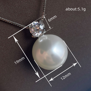 Set di collana e orecchini effetto perla per donna, eleganti gioielli da cerimonia e moda. - Product Image 6