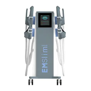 CE approved 7 Tesla EMS Muscle building Stimulator 4 handle ems Body sculpting Machine/ EMS slimming sculpt Beauty machine