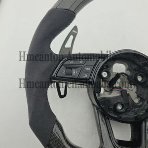Volante Deportivo Popular de Fibra de Carbono y Alcántara para Modelos Audi A3 A4 A4L A5 A7L A8 Q5 Q7 B9 A6 R8 - Product Image 3
