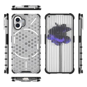 Pour <span class=keywords><strong>rien</strong></span> téléphone 2 nid d'abeille Texture coque de téléphone TPU PC anti-chute couverture arrière - Product Image 3