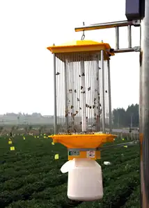 Tarım arazileri için sivrisinek güneş işık böcek ilacı lamba bahçe güneş enerjili böcek tuzağı ışık