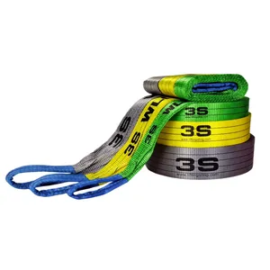 1 Stop Supply CE Approved Polyester Cargo Lashing Strap / Synthetic Round Webbing Sling