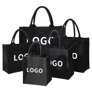 Bolsas de Mano Personalizadas Reutilizables Promocionales para Mujer, Gran Capacidad, Impermeables, de Lona de Algodón, de Lujo, para Compras, con Logotipo - Product Image 1