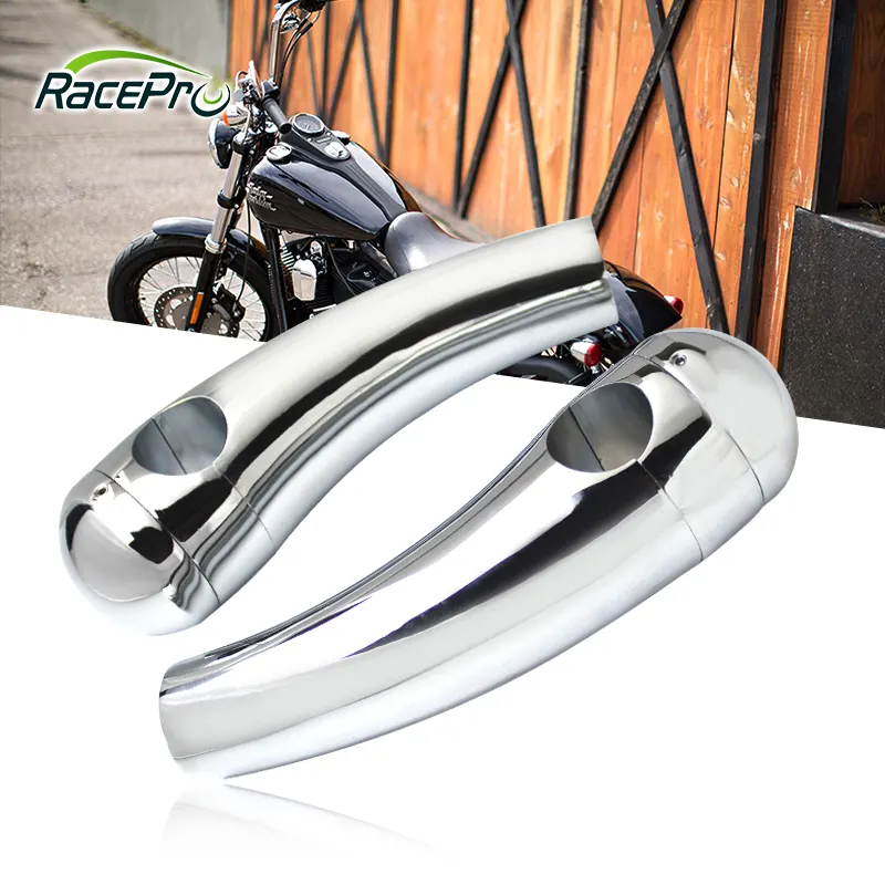 RACEPRO 4.5 Inch Motorcycle Handlebar Riser Round Billet CNC Aluminium Alloy Handlebar Riser Clamp For Harley Cruisers Choppers