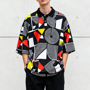 <span class=keywords><strong>Polo</strong></span> da Golf Personalizzata OEM, Maglia da Calcio Traspirante con Linea Viola, <span class=keywords><strong>Polo</strong></span> Casual Oversize da Uomo - Product Image 1