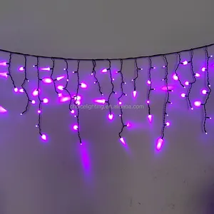 Outdoor LED Garland Wedding Decoration Waterproof Rubber Cable LED Icicle Patio Lights