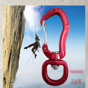 Mousqueton Z&W 75 mm pour la sécurité en escalade et activités de plein air – Équipement de fixation rapide - Product Image 1