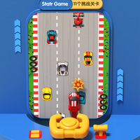 Volant de voiture de course électrique pour enfants avec éclairage et musique Simulation jouet en plastique
