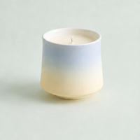 Bougie parfumée en cire de soja non toxique, en céramique avec glaçure dégradée de luxe moderne, pour aromathérapie et décoration intérieure