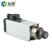 Motor Spindle Pendingin Udara HQD 3.5KW 220V380V 18000RPM ER25 untuk Router CNC