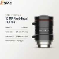 Objectif de vision industrielle MVL-HF0624M-10MP 10MP haute résolution FA 6mm F2.4 à ouverture manuelle pour caméra industrielle