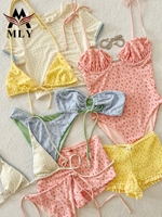 MLY Nouveau Design Fabricant de Maillots de Bain Personnalisés Ensembles de Bikini Maillot de Bain Dos Nu Sexy Bikini Imprimé